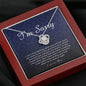 Love Knot Necklace, I'm Sorry Jewelry Card