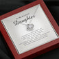 Love Knot Necklace, To My Beautiful Daughter, With Love From Mom / Dad