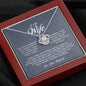 To My Wife, Love Knot Necklace
