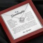 To My Granddaughter, Love Knot Necklace, Gift from Grandpa