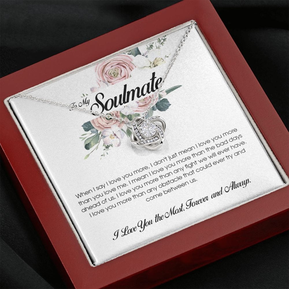 To My Soulmate, Love Knot Necklace