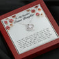 To My Beautiful Bonus Daughter, Love Knot Necklace