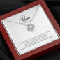 To My Mom on My Wedding Day, Love Knot Necklace
