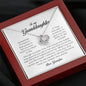 To My Granddaughter, Love Knot Necklace, Gift from Grandpa