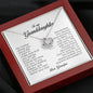 To My Granddaughter, Love Knot Necklace, Gift from Grandpa