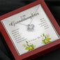 Love Knot Necklace, Jewelry Card for Granddaughter