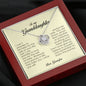 To My Granddaughter, Love Knot Necklace, Gift from Grandpa
