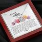 To My Beautiful Mom on my Wedding, Love Knot Necklace