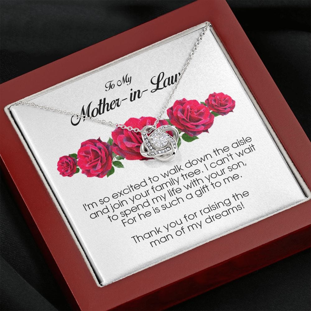 To My Mother In Law, Love Knot Necklace
