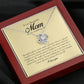 To My Beautiful Mom on My Wedding, Love Knot Necklace