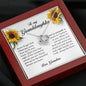 To My Granddaughter, Love Knot Necklace
