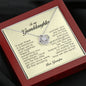 To My Granddaughter, Love Knot Necklace, Gift from Grandpa