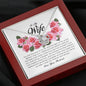 To My Wife, Love Knot Necklace