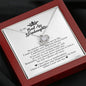 To My Bad Ass Stepdaughter, Love Knot Necklace, Message Cards By Kyomi