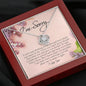 I'm Sorry Gift for Her, Love Knot Necklace