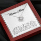 To my Bonus Mom Gift, Love Knot Necklace