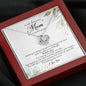 To My Beautiful Mom on My Wedding Day, Love Knot Necklace