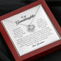 To My Granddaughter, Love Knot Necklace, Gift from Grandma