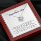 To My Badass Bonus Mom, Love Knot Necklace