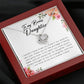 To My Bonus Daughter, Love Knot Necklace