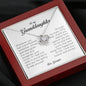 To My Granddaughter, Love Knot Necklace, Gift from Grandpa