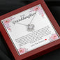 To My Granddaughter, Love Knot Necklace
