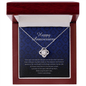Happy Anniversary, Love Knot Necklace, Jewelry with Gift Box