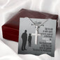 Godfather and Godson Gift, Engraved Cross Necklace, Gift for Godson from Godfather, Jewelry Message Card for Him, Birthday Gift, Keepsake Necklace